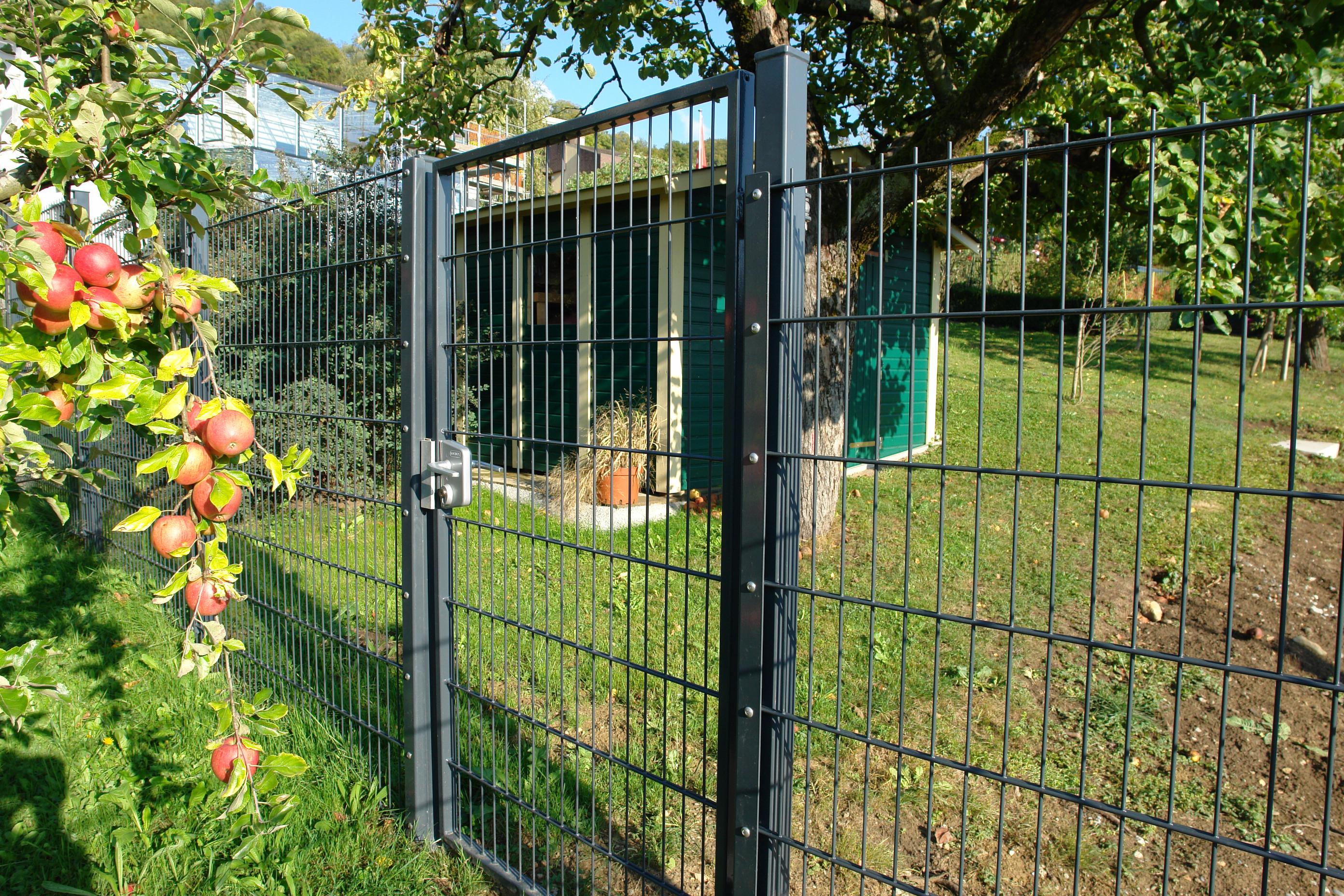 Gittermattenzaun+Anthrazit